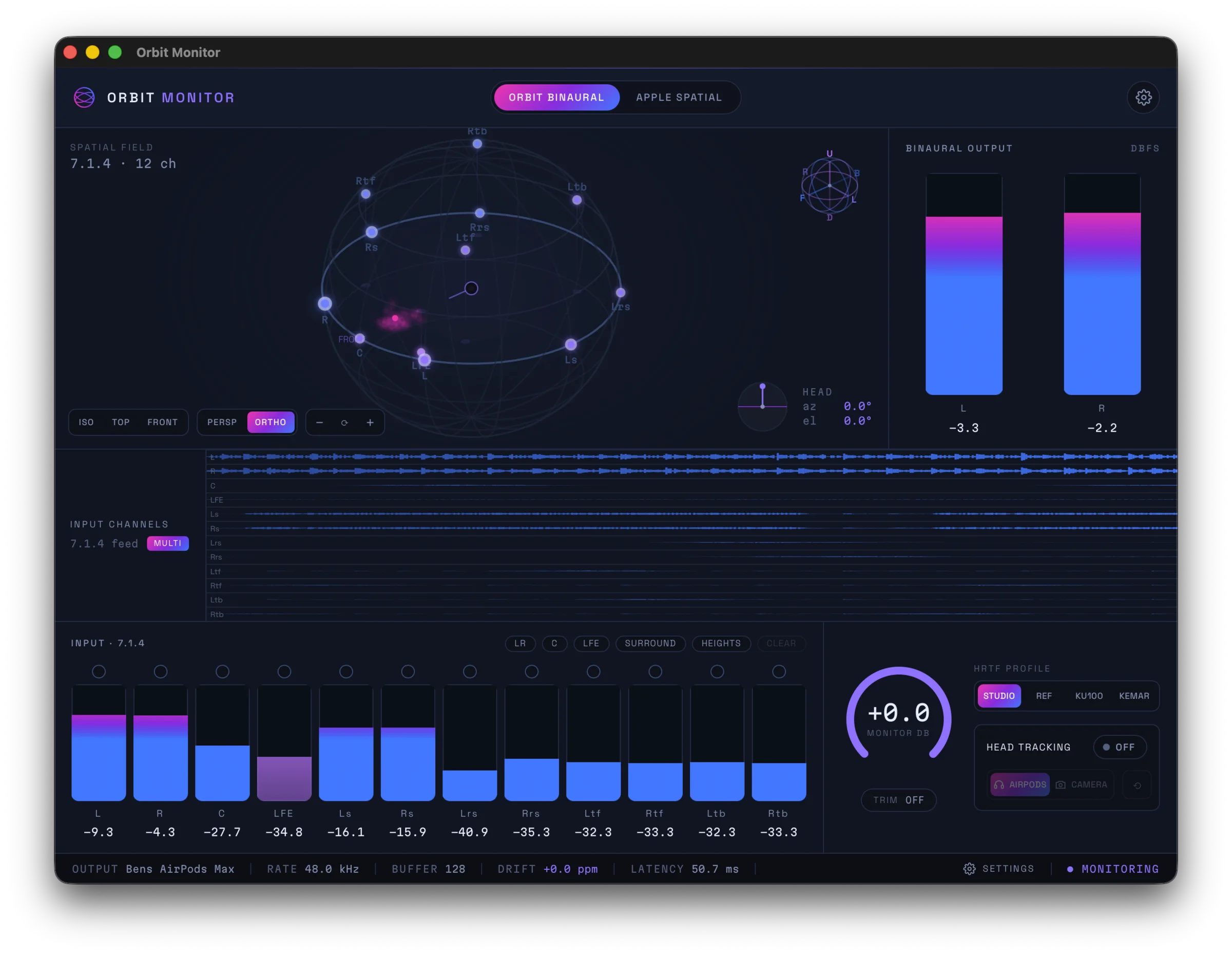 Orbit Monitor interface