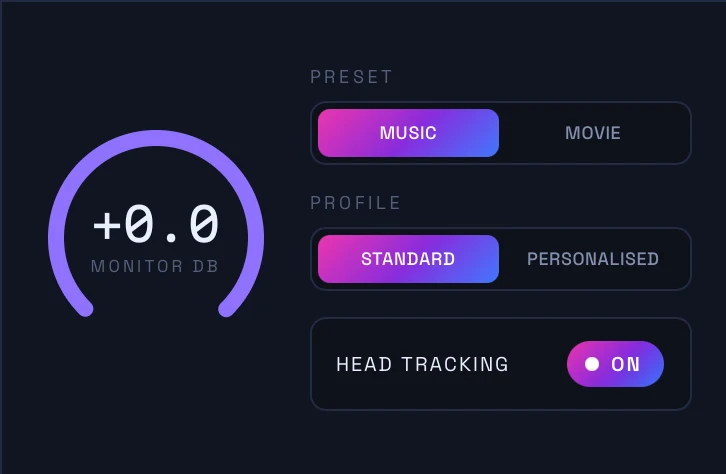 Orbit Monitor Apple Spatial Audio engine